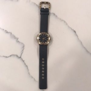 Marc by Marc Jacobs Black leather watch
